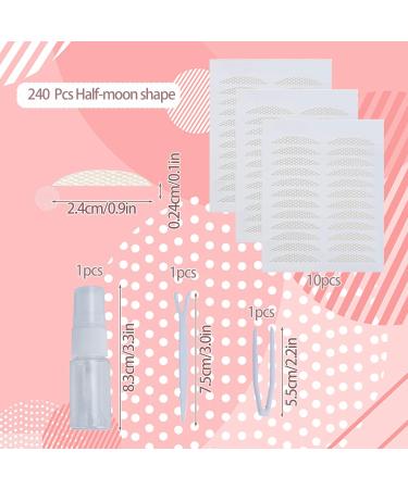 Invisible Eyelid Lift Strips - 240 Pcs Self Adhesive Tape for Hooded Droopy Mono Eyelids - Buy Online on GoSupps.com