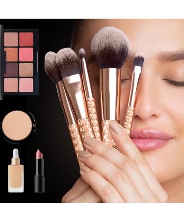 Brush Master 12-Piece Professional Makeup Brush Set with Case - Face Powder, Blush, Eyeshadow, Kabuki, Foundation, Contour, Concealer, Lip Brushes - Buy Online on GoSupps.com