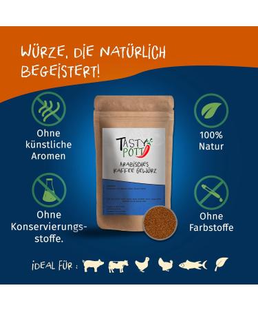  TASTY POTT Tasty Pott Arabic Coffee Spice 250g | Refill Pack | Coffee | Arabic Specialty | Moka Coffee Love | Spices | Baking & Cooking | Coffee Pleasure - Buy Online on GoSupps.com