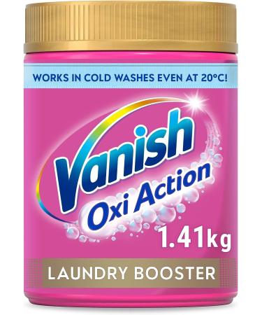 Vanish Gold Oxi Action Laundry Booster and Stain Remover Powder for Colours 1.41 kg Removes Tough Stains Even at 20 C Keeps Colours Bright Safe on Everyday Fabrics (Packaging May Vary) Gold 1 Count (Pack of 1) - Buy Online on GoSupps.com