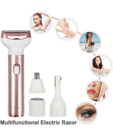VOCOSTE 4 in 1 Electric Shaver Set for Women - Rechargeable Rose Gold Tone | International Shipping Available - Buy Online on GoSupps.com