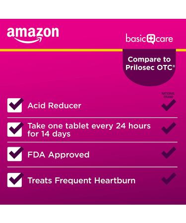 Amazon Basic Care Omeprazole Orally Disintegrating Tablets Strawberry 42ct - Buy Online on GoSupps.com