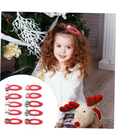 FRCOLOR 5 Pairs Christmas Hair Clips Lovely Hairwear Party Hairpin Antler Hair Clip Kids Barrettes for Hair Christmas Barrette Resin Hair Clip Kids Holiday Hair Clips Child Girl Grip Iron - Buy Online on GoSupps.com