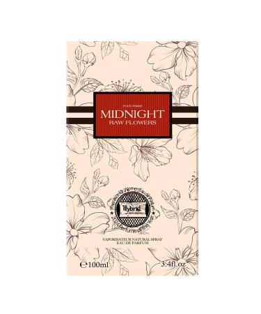Hybrid & Company Women Midnight Raw Flowers Pour Femme Eau De Parfum Vaporisateur Natural Spray 3.4 Fl Oz Blazing Rose - Buy Online on GoSupps.com