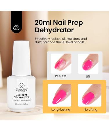 Buy Beetles Nail Dehydrator 20ml - Acid-Free & Hema-Free Nail Prep for Acrylic & UV Gel Nails | International Shipping Available - Buy Online on GoSupps.com