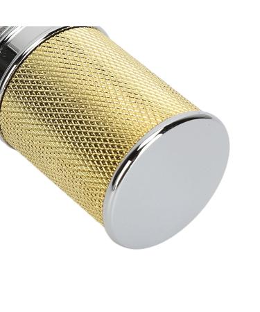 Saluaqui Gold Razor Brush for Men | Premium Shaving & Soap Brush | Curved Handle Synthetic Foam & Nylon Bar Brush - Buy Online on GoSupps.com