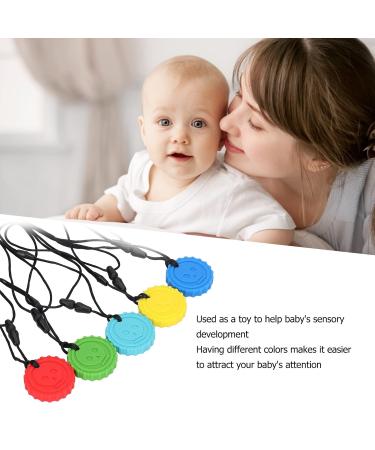5-Pack Personalized Baby Kieletzeiten - Round Silicone Skull Pattern Tooth Toys in 5 Colors | Ideal for Babies 3-24 Months - Buy Online on GoSupps.com