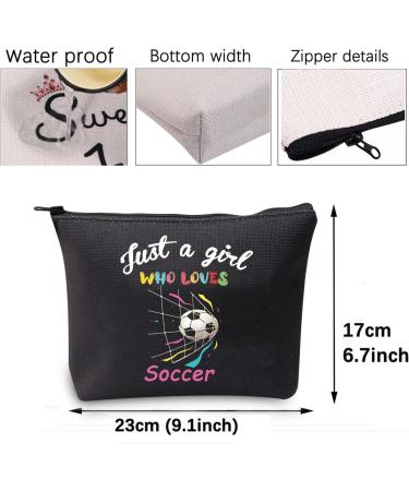 Shop Cmnim Girl Football Gifts Soccer Makeup Bags & Travel Cosmetic Bags for Soccer Fans Perfect Gifts for Girls Who Love Football - Buy Online on GoSupps.com