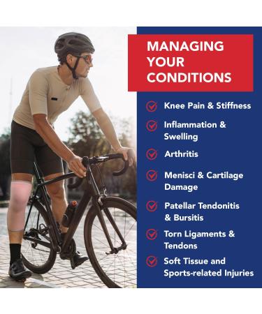 Doctor Developed Pink Knee Brace with Handbook - Joint Disease Relief for Running & Weightlifting - Size Large - Buy Online on GoSupps.com
