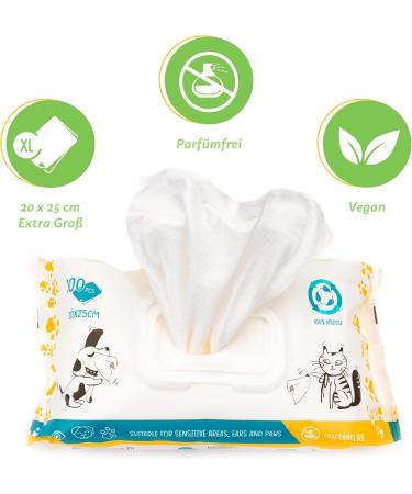 Buy FIRSTPAW XXL Nursing Towels for Dogs - Biodegradable Aloe Vera Cleaning Cloths | 400 Pack of Hypoallergenic Wipes for Eyes Ears & Paws - International Shipping Available - Buy Online on GoSupps.com