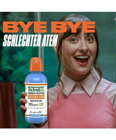 The Breath Co Mouthwash 500ml - Long-Lasting Fresh Breath & Gum Care | Antibacterial Alcohol-Free Mint Flavor - Buy Online on GoSupps.com