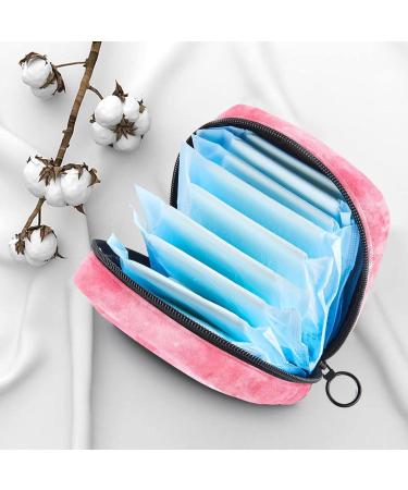 Menstruation Pad Bag with Zipper | Women's Napkin & Tampons Bag | Watercolor Design | Color 9 | Stylish & Functional Collective Bag for Girls - Buy Online on GoSupps.com