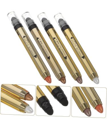 LALAFINA 4pcs Highlighter Eyeshadow Pencil Makeup Eyeshadow Eye Shadow Cosmetics Makeup Pen Double Head Tool - Buy Online on GoSupps.com