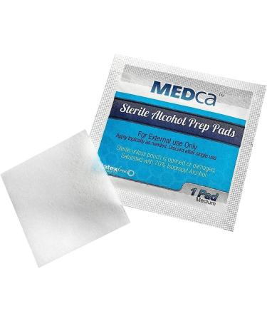 Alcohol Prep Pads Sterile Medium 2-Ply Cotton Gauze - Individually Wrapped (300 Count) 300 Count (Pack of 1) - Buy Online on GoSupps.com
