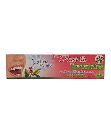 NEW Extra White Isme Rasyan Herbal Clove Toothpaste with Aloe Vera & Guava Leaf (30 g.) by ISME Rasyan - Buy Online on GoSupps.com