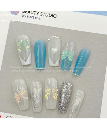 Simple Bowknot 3D Resin Ribbon Bows Manicures Accessories Supplies Resin Bows Decorations - Buy Online on GoSupps.com