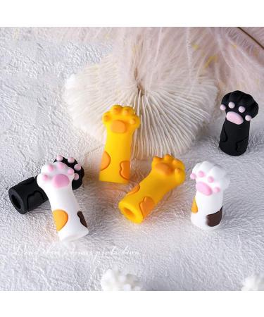 Black Nipper Protective Cover 1Pc Cat Paw Shape Silicone Nipper Cover Protective Sleeve Cuticle Nippers for Nail Cuticle Scissors Manicure Tools Tweezers Cap - Buy Online on GoSupps.com