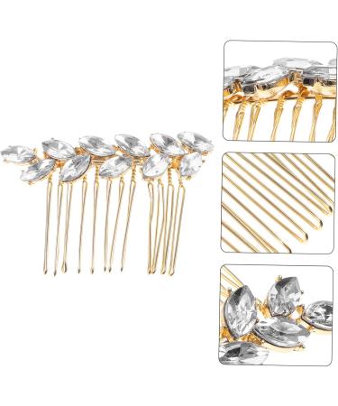 Angoily accessories hair comb bride hair clip Horse eye Fashion women's comb hairpin Crystal hair Diamond headgear girl hair side comb hair combs for women decorative - Buy Online on GoSupps.com