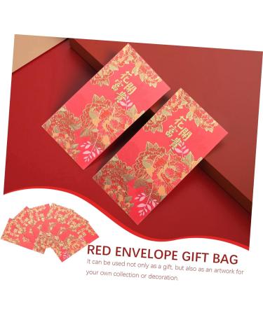 Lurrose New Year Hongbao 12pcs Chinese New Year Red Envelopes Red Money Packets Chinese Red Envelopes Small Envelopes Money Envelopes for Saving Envelopes Lunar New Wedding Pearl Paper Assorted Color 02 16.8X8.9X0.01CM - Buy Online on GoSupps.com
