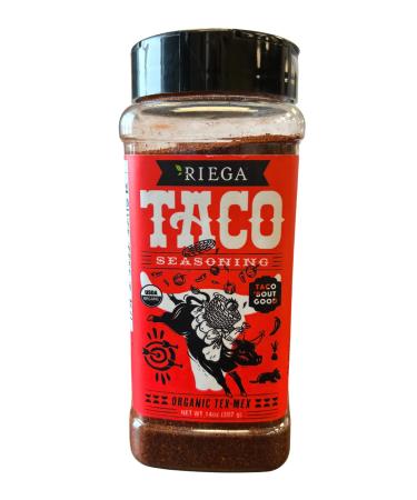 Riega Organic Taco Seasoning, Perfect Tex Mex Spice Mix for Taco Tuesday and Chili 14 Ounce (Pack of 1) Taco 14 Ounce (Pack of 1)