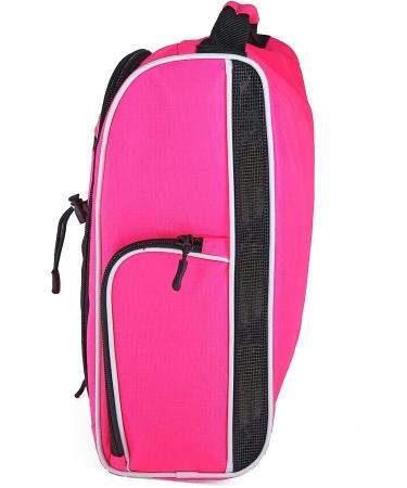 WOLT Golf Shoe Bag - Ventilated Sports & Travel Carrier with Double Accessory Pocket for Women and Men - Pink - Buy Online on GoSupps.com