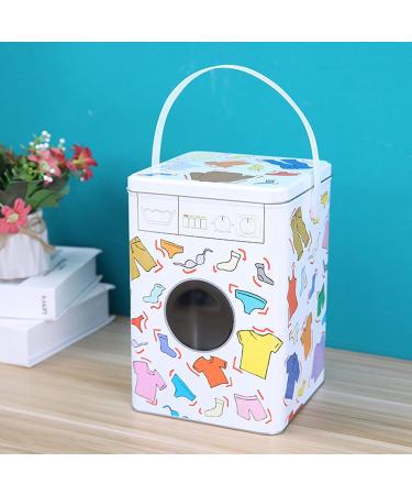 Laundry Pod Container Washing Machine Design Laundry Detergent Powder Storage Tin Box Underwear Socks Organizer for Laundry Room - Buy Online on GoSupps.com