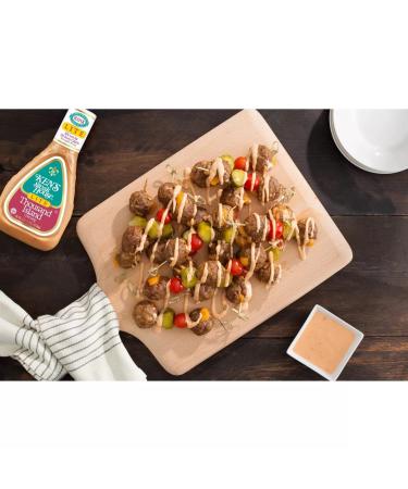 Ken's Steak House Lite Thousand Island Dressing 16oz - Low-Calorie Dressing for Salads and Sandwiches - Buy Online on GoSupps.com