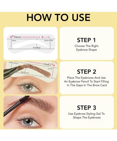  Jingmiger Eyebrow Pencil Waterproof 4-Tip Eyebrow Makeup Gel Pen - Long-Lasting Sweat-Resistant Women's Beauty Accessory for Everyday Wear Sports Evening Professional Photography - Buy Online on GoSupps.com