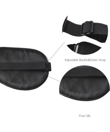 NMM Global 100% Mulberry Silk Sleep Mask | Adjustable Blackout Eye Cover for Men Women Adults | Fuck Off Design | Medium | Pack of 1 - Buy Online on GoSupps.com