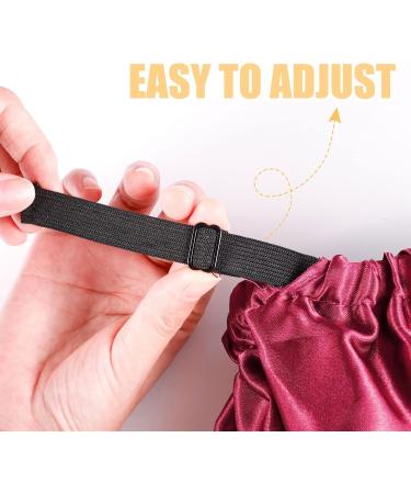 Adjustable Silk Bonnet Set - Double Sided Satin Sleep Caps for Women, Protects Curly and Natural Hair, 36cm, 2 Pieces - Buy Online on GoSupps.com
