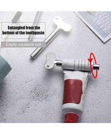 Luejnbogty 10 Pieces Metal Toothpaste Squeezer Tube Squeezer Press Key Tube Squeezer for Family Washroom Bathroom Toothpaste Etc - Buy Online on GoSupps.com