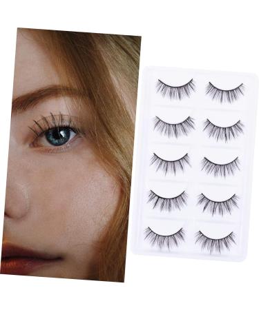 FRCOLOR 5 Pairs False Eyelashes Eyelash Handmade Eyelashes makeup eyelashes Faux Dramatic Eyelashes elf eyelashes False Eye Lashes artificial eyelashes artificial fiber slim 3d tool - Buy Online on GoSupps.com