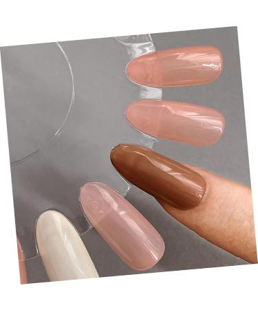 Healeved 2 Sets Nail Color Card Nail Color Plate Nail Varnish Colour Chart Nail Art Color Cards Sample Manicure Color Cards Nail Color Display Boards Color Test Manicure Tools Plastic Abs - Buy Online on GoSupps.com