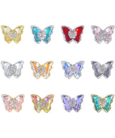 FEIlei 10Pcs Nail Jewelry Zircon Nail Art Rhinestones Nail Decors Crystals Diamond Gems - Buy Online on GoSupps.com