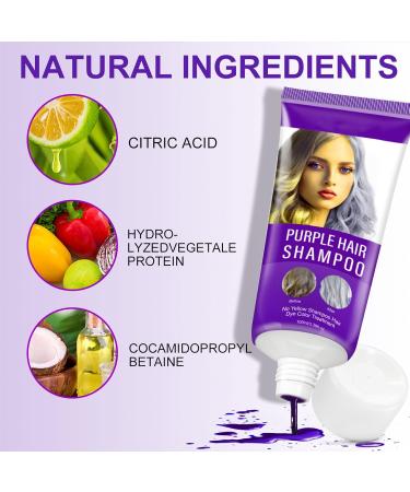  GNAUMORE Purple Toning Shampoo Anti-Yellowing Shampoo for Blonde Hair Anti-Yellowing Shampoo for Bleached Hair Professional Anti-Yellowing Hair Shampoo Hair Growth Serum - Buy Online on GoSupps.com