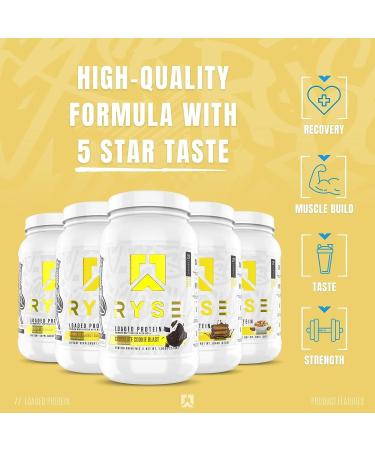 Ryse Core Series Loaded Protein | Chocolate Peanut Butter Cup | 25g Whey Protein | Prebiotic Fiber & MCTs | Low Carb & Sugar | 27 Servings - Buy Online on GoSupps.com