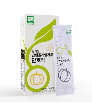 Korean Organic Brown Rice Flour for Soup, Porridge(+Kabocha Squash Powder) 2.65Ounce(0.53Ounce * 5Ea)/Box