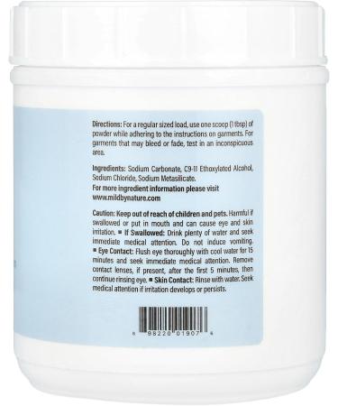 Mild By Nature Unscented Laundry Soda - 3.04 lbs (1.38 kg) | Eco-Friendly International Shipping - Buy Online on GoSupps.com