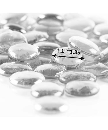 CYS EXCEL X-Large Clear Glass Gemstone Vase Fillers (1 LB) - Multiple Color Choices for Aquariums, Floral Decor, and Mosaic Projects - Buy Online on GoSupps.com