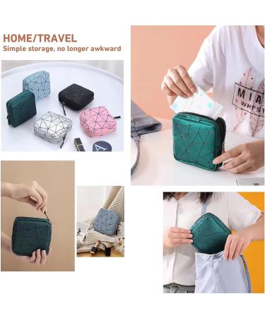 ZB.soar Sanitary Napkin Storage Bag - Menstrual Cup Pouch & Travel Organizer (Black) - Buy Online on GoSupps.com