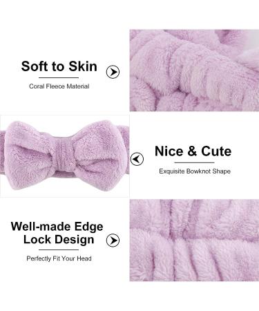 AMCAMI Spa Headband Set - Coral Fleece Makeup and Washing Face Headbands for Women - Non-Slip Elastic Hairlace - 8PCS - Buy Online on GoSupps.com