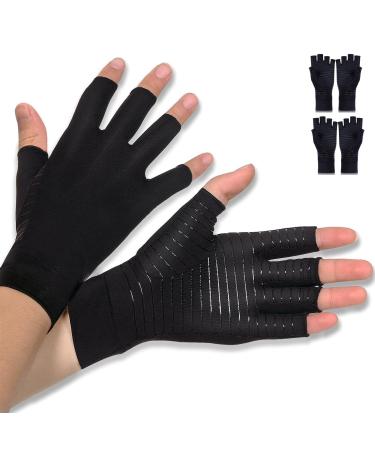 Donfri 2 pairs arthritis gloves arthrosis compression gloves for warm hands relief of pain in rheumatoid carpal tunnel tendon tendon (m) m 2 pairs