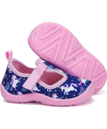 FANTURE Toddler Water Shoes - Aqua Sneakers for Boys and Girls - Size 4 Toddler - Navy/Pink - Buy Online on GoSupps.com