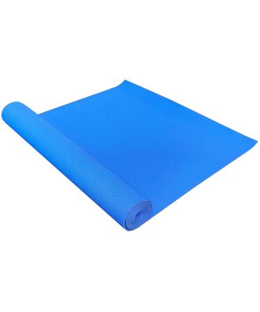 BalanceFrom 3mm Thick High Density Anti-Tear Exercise Yoga Mat with Optional Yoga Blocks Blue, Mat Only