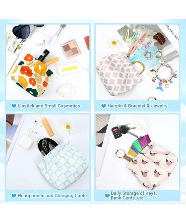 Gastoner Shrapnel Print Mini Lipstick Bag - Squeeze Top Makeup Pouch for Lipstick, Earphone, Jewelry - Buy Online on GoSupps.com