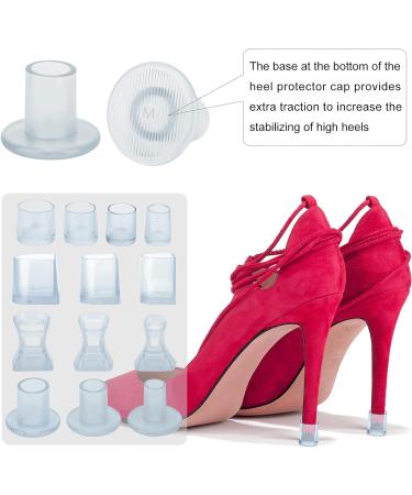 OOTSR 13 Pairs Clear Heel Stoppers - Heel Protectors for High Heels on Grass, Uneven Floors, Weddings & Outdoor Events - Buy Online on GoSupps.com