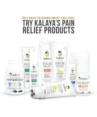 Kalaya Extra Strength Pain Relief Emulsion Gel with Arnica 100 g Fast Acting Long Lasting Reduces Inflammation Vanishing Scent Made in Canada medically formulated for Arthritis Joints Muscle Back Neck Shoulder Hand and Knee Pain - Buy Online on GoSupps.com