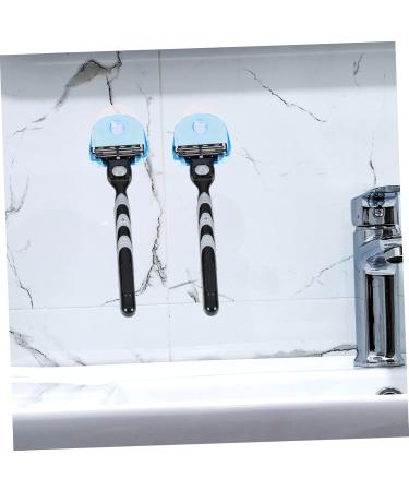Outanaya 2-Piece Razor Holder - Wall-Mounted Shaver Organizer Rack with Suction Cup for Bathroom - Buy Online on GoSupps.com