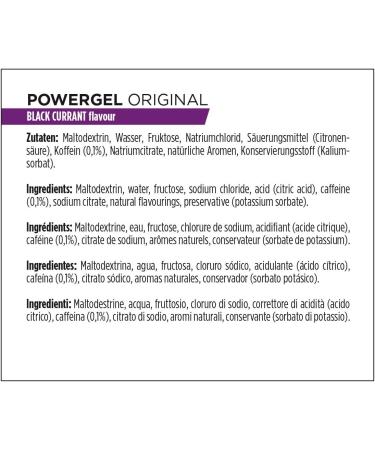 Powerbar Powergel Original Black Currant 24x41g - High Carb Energy Gel with C2Max & 50mg Caffeine - Fast International Shipping - Buy Online on GoSupps.com