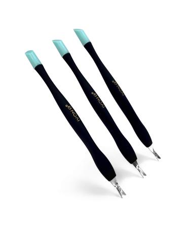 Generic IVON 3 Pack Cuticle Trimmer Pusher Remover Rubber Tip Gentle to Nail Bed - Buy Online on GoSupps.com